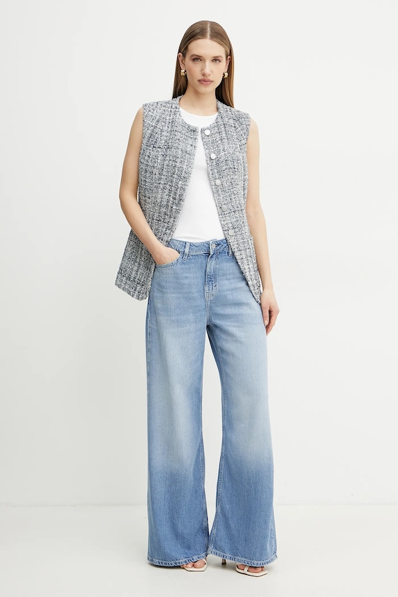 Guess vestă SADIE W5GN85.WH7I0 gri SS25