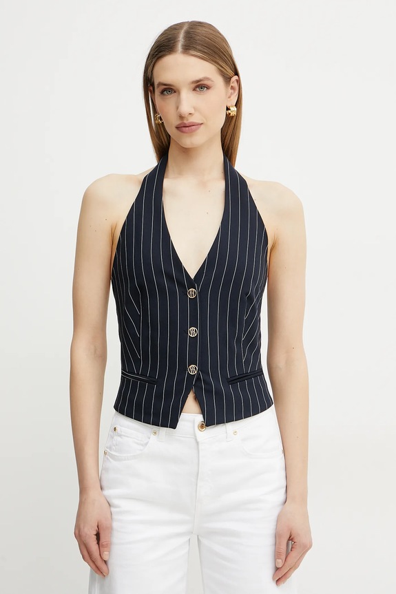 Prsluk Fracomina s podstavom mornarsko plava FR25SJ5002W761D4