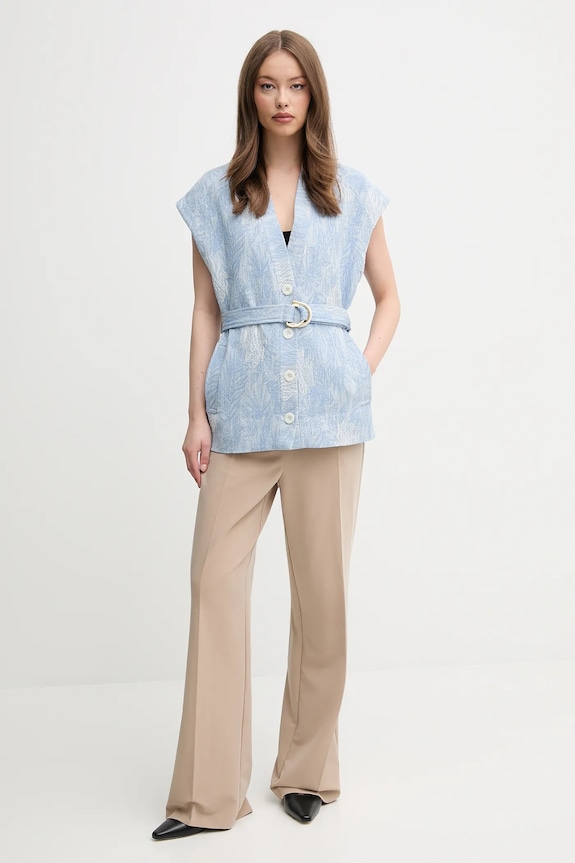 La Petite Française gilet VANGELIS PFVANGELIS blu SS25