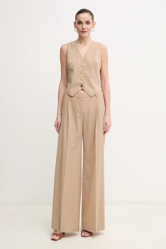 Vesta s příměsí vlny Marciano by Guess IRINA 5GGN06.7294A béžová SS25