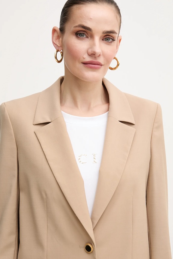 Marciano by Guess blézer gyapjú keverékből IRINA bézs 5GGN04.7294A