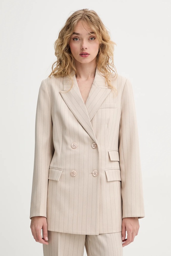 Bruuns Bazaar marynarka tkanina beżowy BBW4413