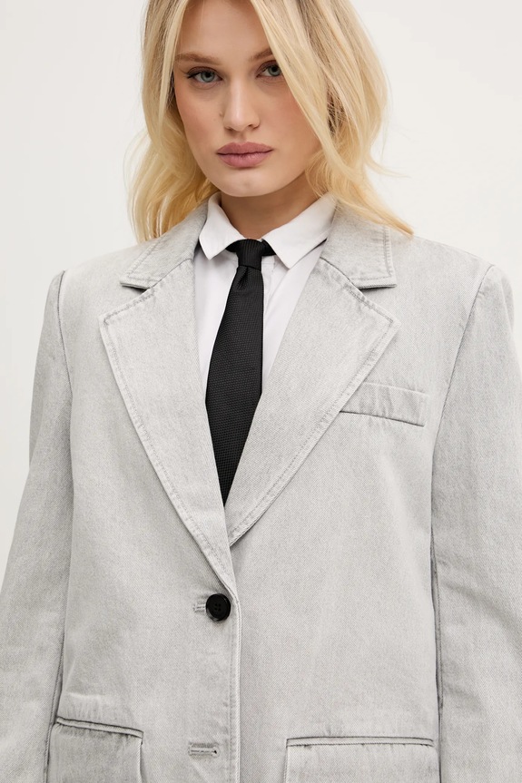Miss Sixty marynarka jeansowa szary 6S1WJ58700