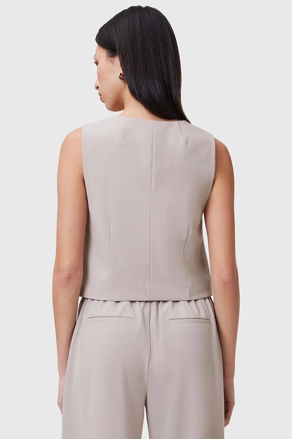 Odzież AllSaints kamizelka ALEIDA W005QC beżowy