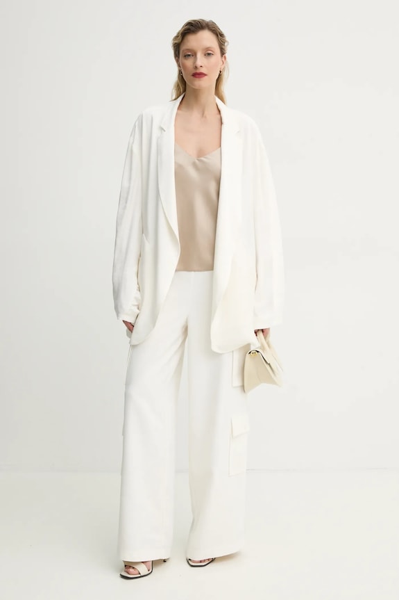 MMC STUDIO giacca FRAKTA.MARYNARKA beige SS25