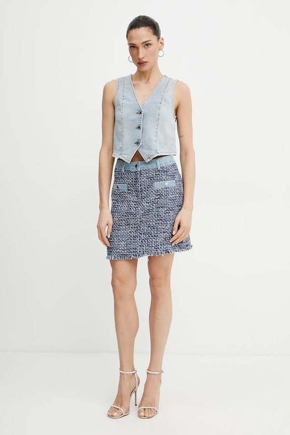 Morgan vesta jeans CFLA CFLA albastru SS25