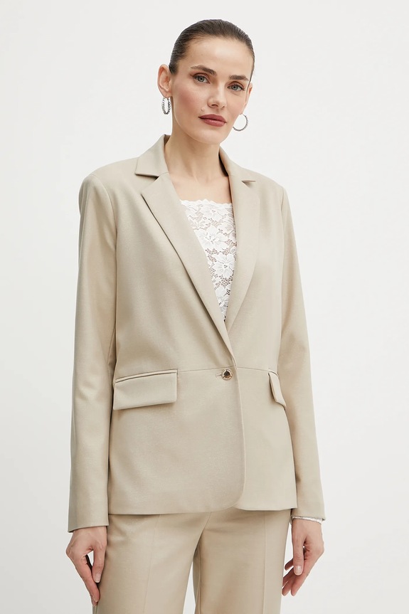 Morgan giacca VLUX.F tessuto beige VLUX.F