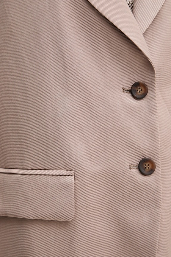 Blazer με μείγμα λινών Marc Aurel 3925.1020.93406 μπεζ