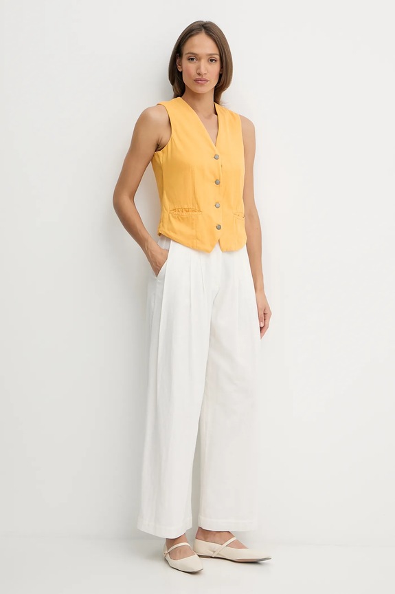 United Colors of Benetton mellény 2LEDDJ00G sárga SS25