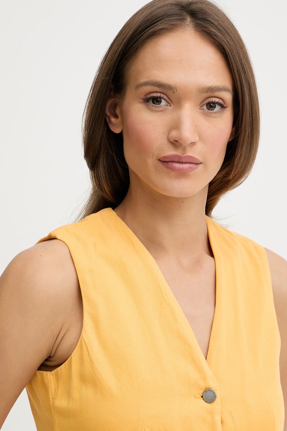 United Colors of Benetton mellény sárga 2LEDDJ00G