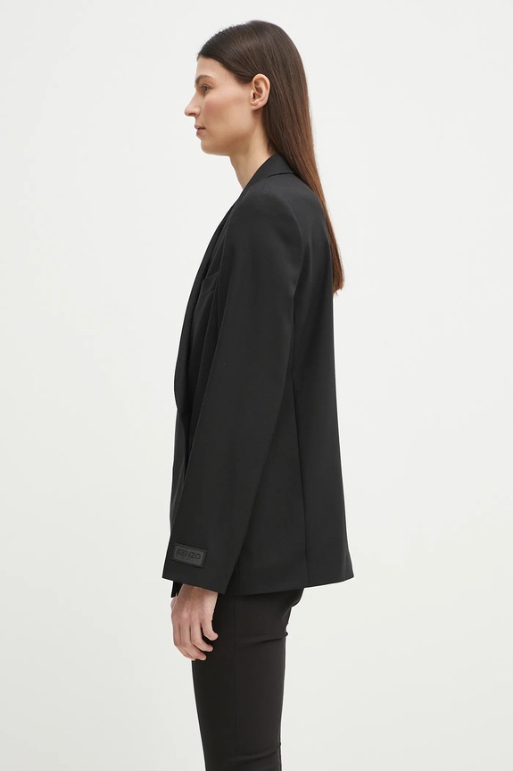 Шерстяной пиджак Kenzo FF52VE2589RA.99 чёрный SS25