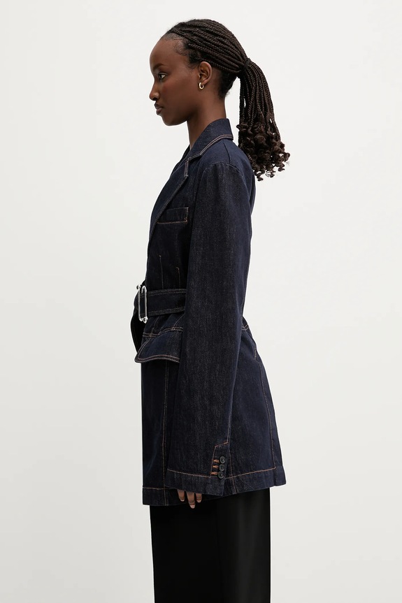 Sportmax denim blazer Domino 2512041025600 navy SS25