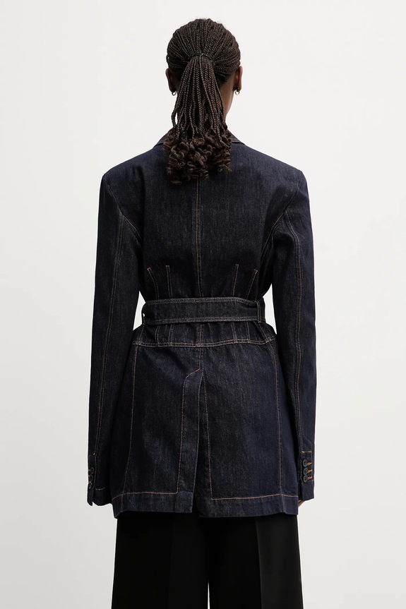 Clothing Sportmax denim blazer Domino 2512041025600 navy