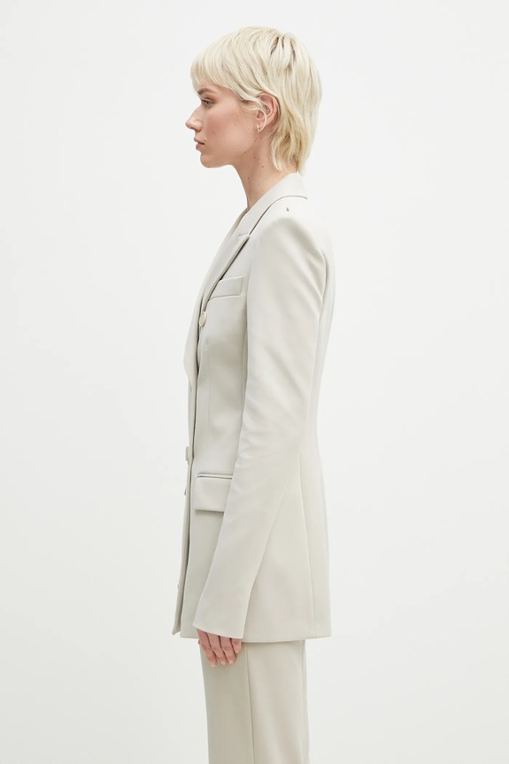 Sportmax marynarka Frizzo 2512911011600 beżowy SS25