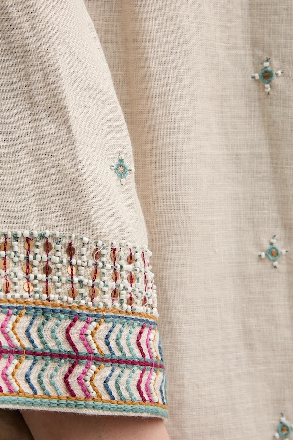 Hoss Intropia copriletto in lino 5479199