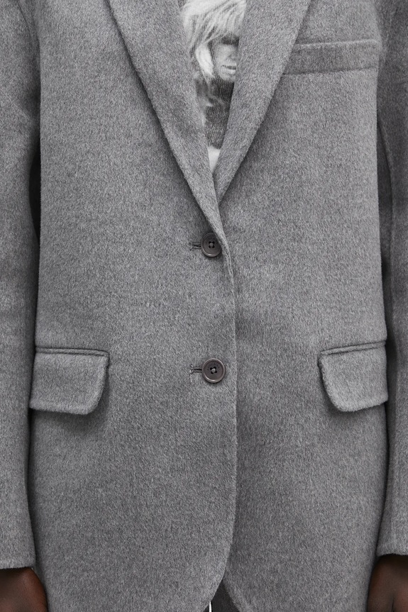 Вълнено сако Anine Bing Quinn Blazer сив A.01.10719