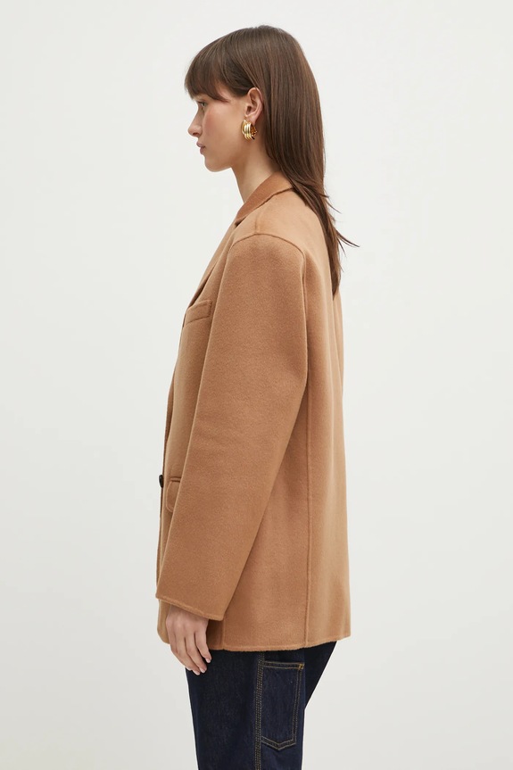 Вълнено сако Anine Bing Quinn Blazer A.01.7073 кафяв AA00