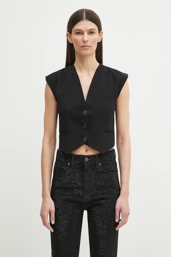 Fiorucci gilet Embroidered with lining black W02SPTSL289PL02BK01
