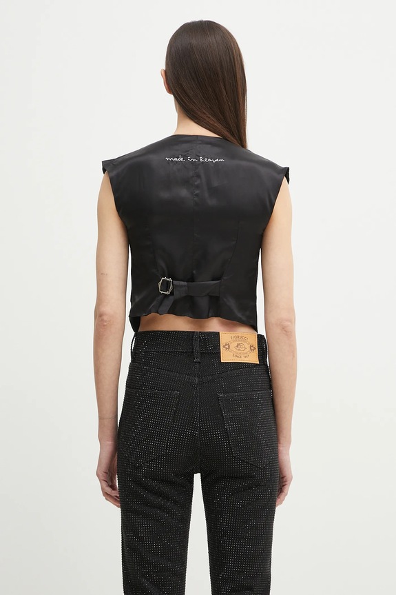Одежда Безрукавка Fiorucci Embroidered W02SPTSL289PL02BK01 чёрный