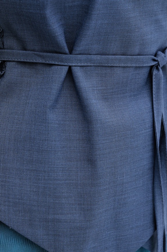 Sandro Ferrone mellény S23XBEBAFATA sötétkék