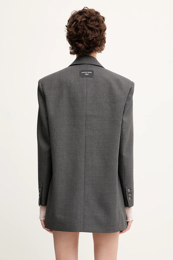 Clothing Marine Serre wool blend blazer Regenerated Tailoring Boxy UJA066A.DWOV0057 gray