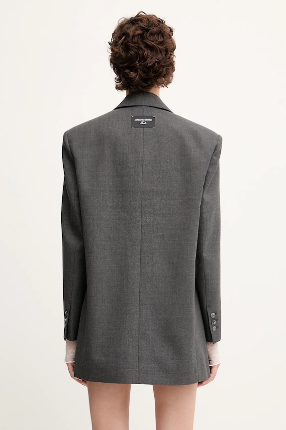 Clothing Marine Serre wool blend blazer Regenerated Tailoring Boxy UJA066A.DWOV0057 gray