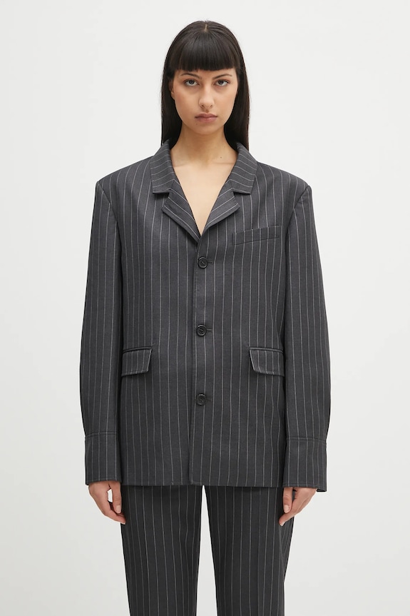 Vuneni sako JW Anderson Open Back Tailored vuna siva JK0368.PG1695.945