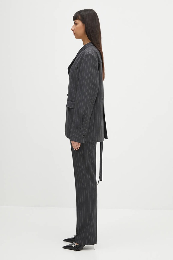 Vuneni sako JW Anderson Open Back Tailored JK0368.PG1695.945 siva SS25