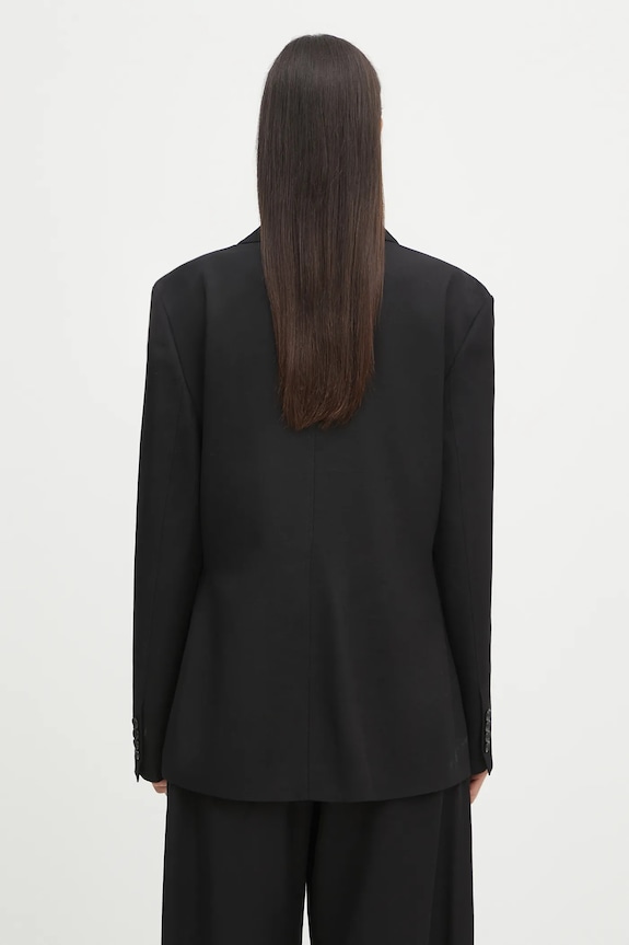 Oblečení Sako s příměsí hedvábí JW Anderson Tailored Wrap JK0369.PG1684.999 černá