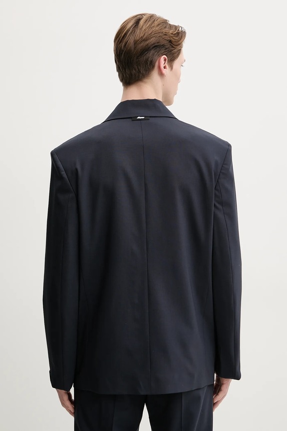 Ρούχα Μάλλινο σακάκι MSGM 3840MG03.257127 σκούρο μπλε