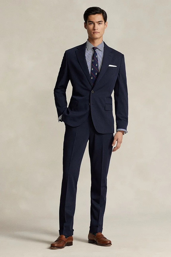 Polo Ralph Lauren wool blend blazer 715921717 navy