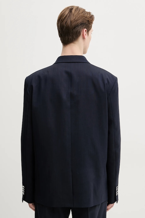 Ruházat IRO gyapjú kabát MP07UBERT sötétkék