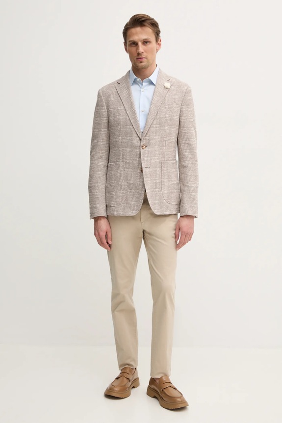 Joop! marynarka 30045035 beżowy SS25
