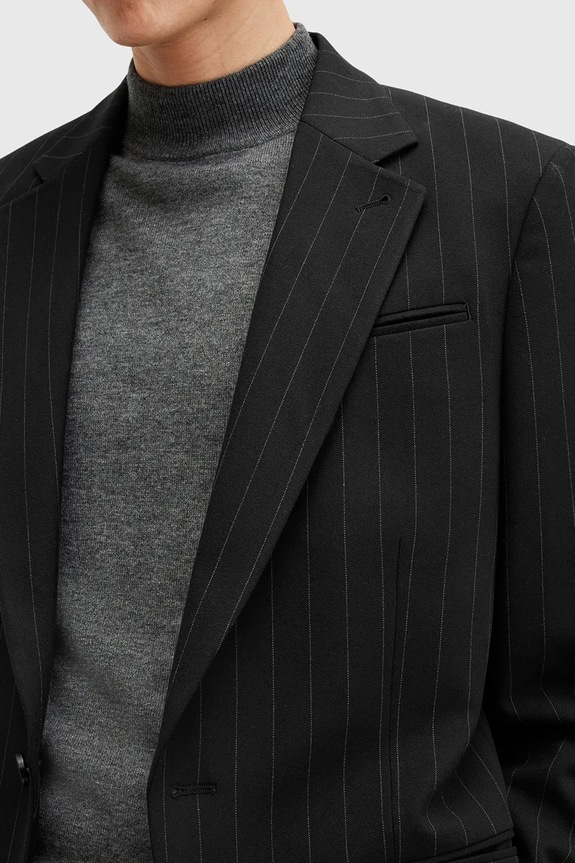 Σακάκι AllSaints HEDDON M041QB μαύρο SS25