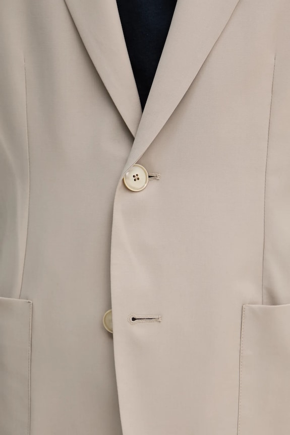 Vlnené sako BARENA VENEZIA Camicia Mola GIU5057.478 béžová