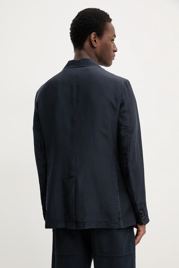 Abbigliamento BARENA VENEZIA blazer in seta Camicia Mola GIU5058.4134 blu navy