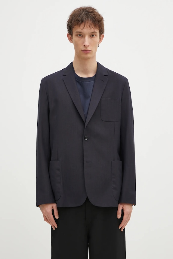Paul Smith marynarka z domieszką wełny regular granatowy M1R.2321.P02571