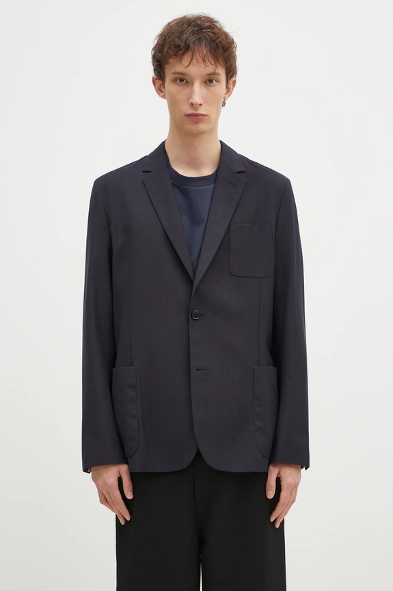 Paul Smith marynarka z domieszką wełny regular granatowy M1R.2321.P02571