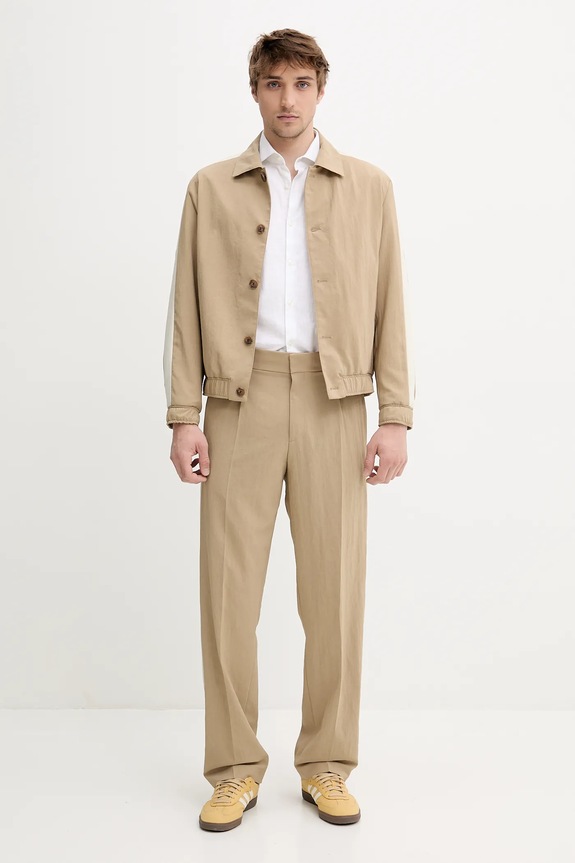 Μπουφάν HUGO 50538152 μπεζ SS25