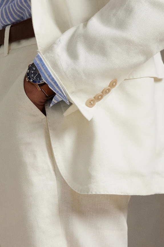 Polo Ralph Lauren giacca in lino Sportcoat 715927474 beige