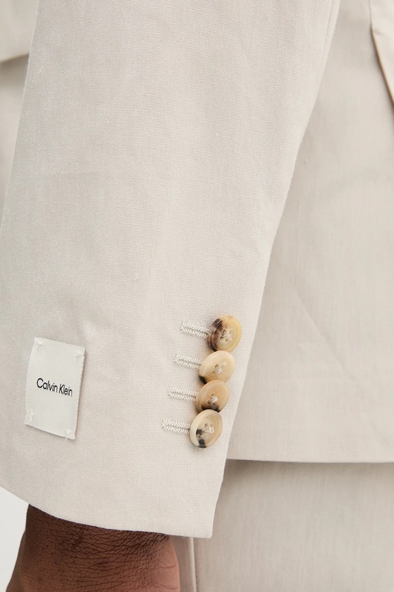 Sako s příměsí lnu Calvin Klein K10K114388 béžová
