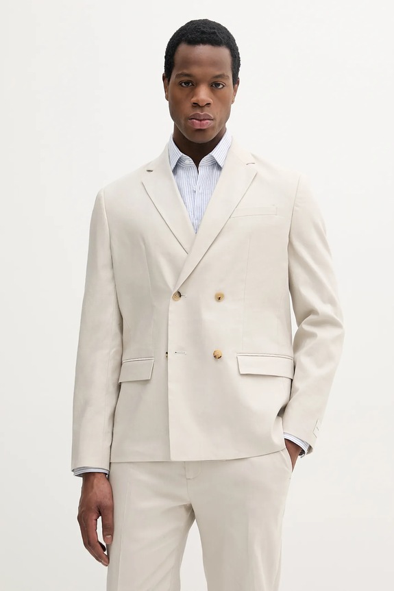 Calvin Klein marynarka regular beżowy K10K114481