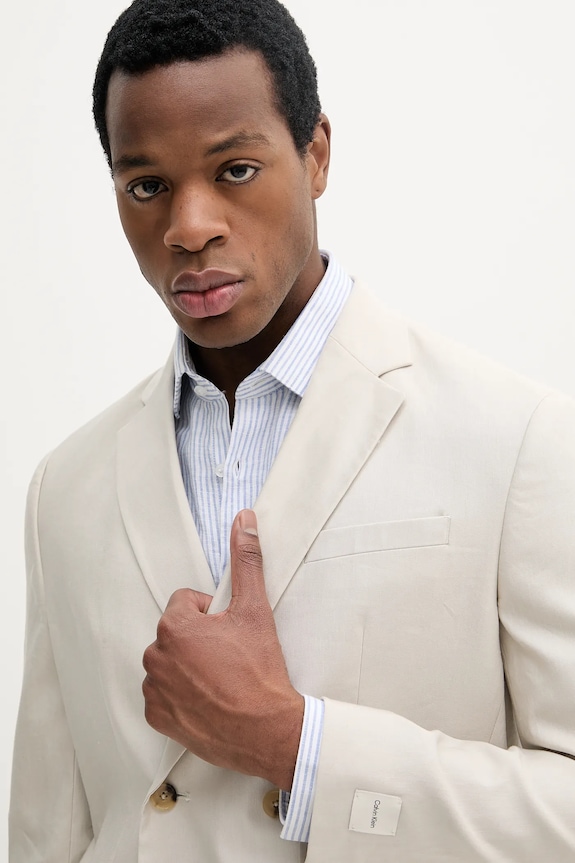 Calvin Klein marynarka beżowy K10K114481