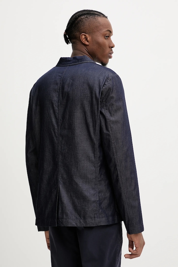 Ruházat PS Paul Smith pamut blézer M2R.2344.P22337 sötétkék