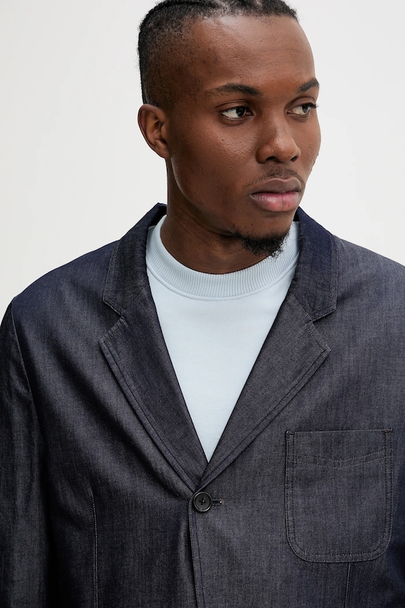 Βαμβακερό blazer PS Paul Smith M2R.2344.P22337 σκούρο μπλε