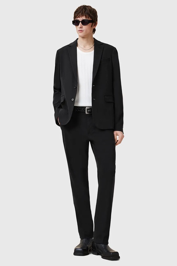 AllSaints marynarka BAY czarny M017QC