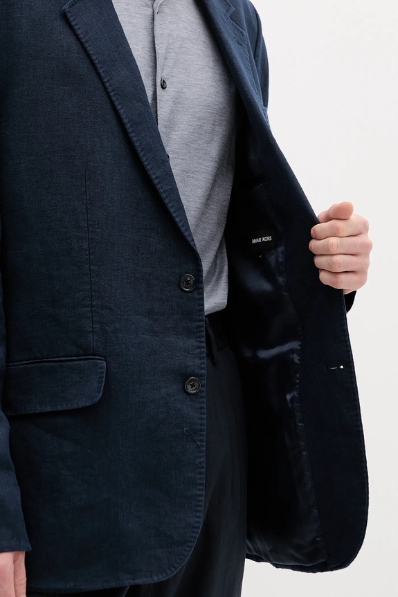 Laneni sako Michael Kors CS5100TBEY mornarsko plava