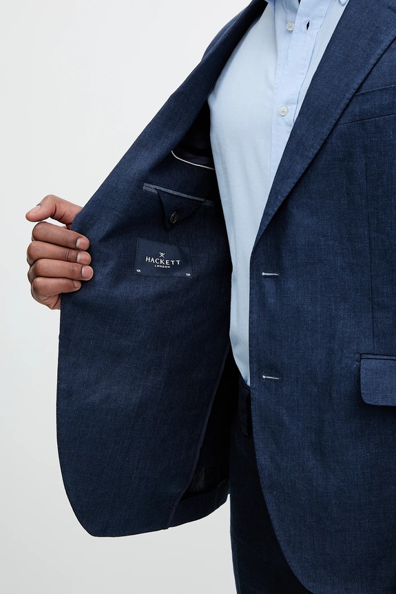 Hackett London marynarka lniana HM443515R