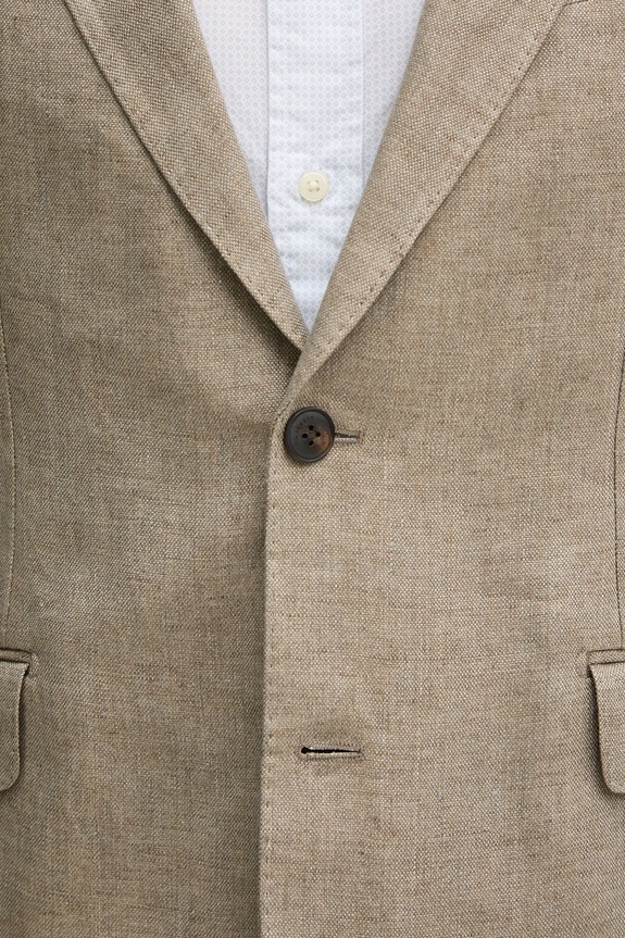 Hackett London marynarka lniana HM443515R beżowy