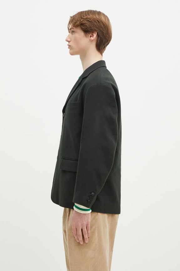 Visvim geacă de lână Bowen Blazer 125105013021 negru SS25